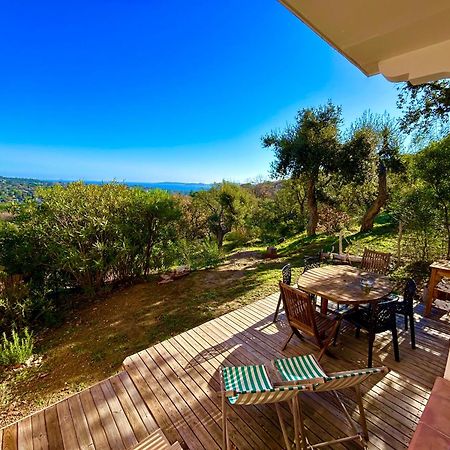LES RESTANQUES vue mer et jardin accès piscine Grimaud Esterno foto